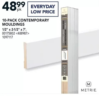 Lowe's Metrie 10-pack contemporary mouldings offer