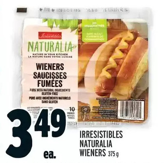 Metro Irresistibles naturalia wieners offer