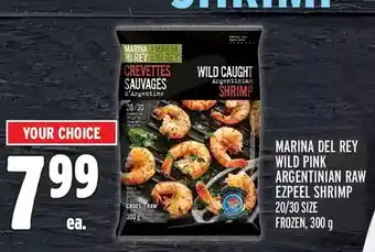 Metro Marina del rey wild pink argentinian raw ez peel shrimp offer