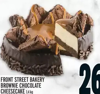 Metro Front street bakery brownie chocolate cheesecake offer