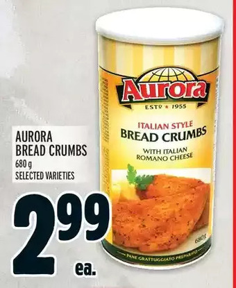 Metro Aurora bread crumbs offer