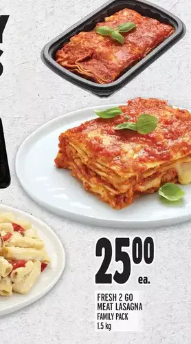 Metro Fresh 2 go meat lasagna offer