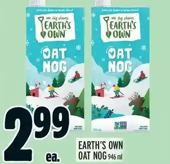Metro Earth's own oat nog offer
