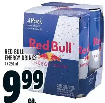 Metro Red bull energy drinks offer