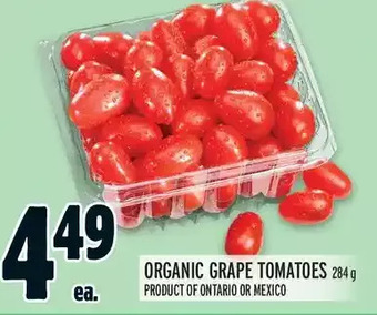 Metro Organic grape tomatoes offer