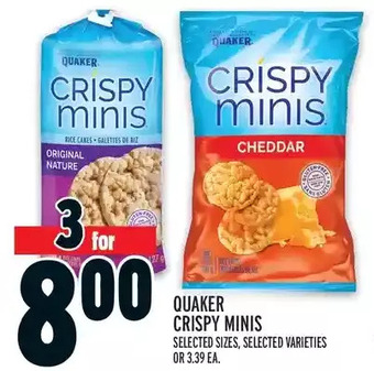 Metro Quaker crispy minis offer