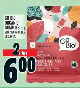 Metro Go bio organic gummies offer