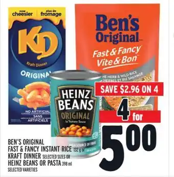Metro Ben's original fast & fancy instant rice offer