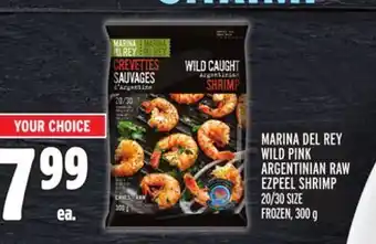 Metro Marina del rey wild pink argentinian raw ezpeel shrimp offer