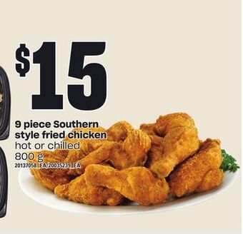 Loblaws 9 piece southern style fried chicken, 800 g offer