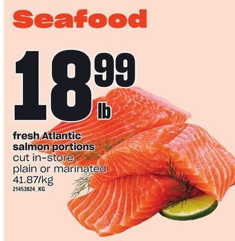Loblaws Fresh atlantic salmon portions offer