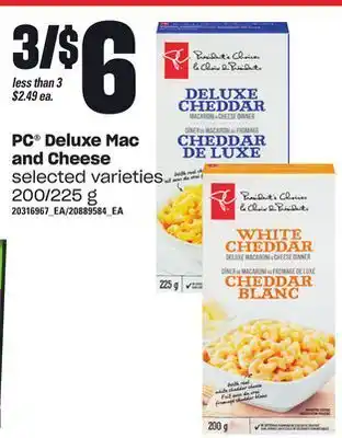 Loblaws Pc® deluxe mac and cheese, 200/225 g offer