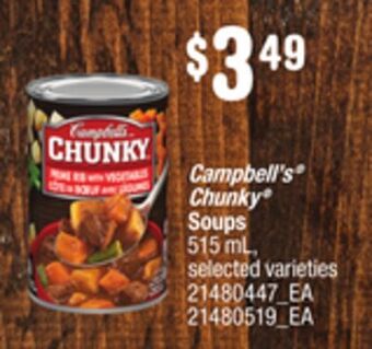 Loblaws Campbell's® chunky® soups, 515 ml offer
