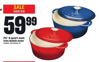 Loblaws Pc® 5 quart cast iron dutch oven offer