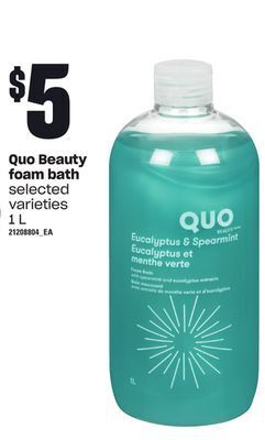 Loblaws Quo beauty foam bath, 1 l offer