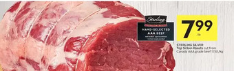 Foodland Sterling silver top sirloin roasts offer