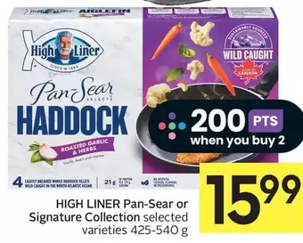 Foodland High liner pan-sear or signature collection offer