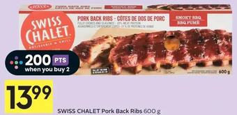 Foodland Swiss chalet pork back ribs offer