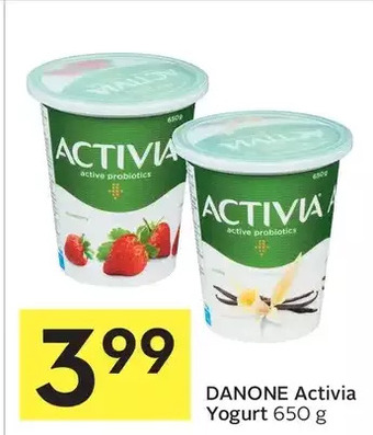 Foodland Danone activia yogurt offer