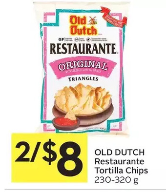 Foodland Old dutch restaurante tortilla chips offer