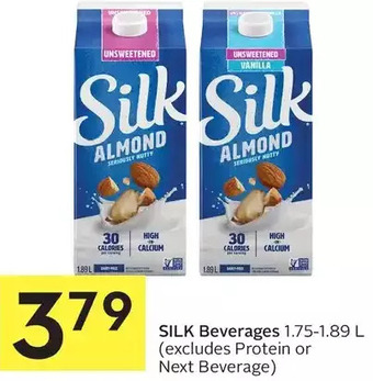Foodland Silk beverages offer