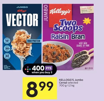 Foodland Kellogg's jumbo cereal offer