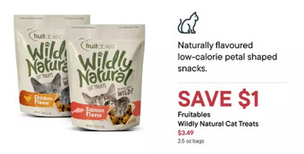 Petvalu Fruitables wildly natural cat treats offer