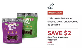 Petvalu Jay's tasty adventures doggy bits offer