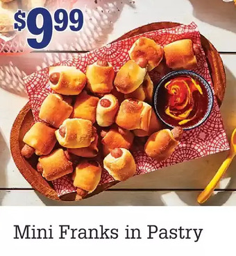 M & M Food Market Mini franks in pastry offer