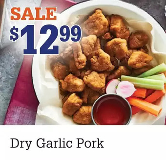 M & M Food Market Dry garlic pork offer