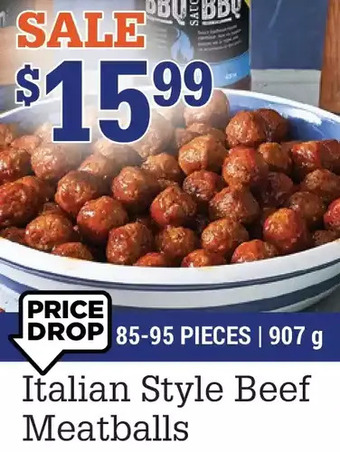 M & M Food Market Italian style beef meatballs offer
