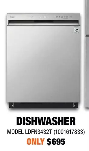 Home Depot Lg dishwasher offer