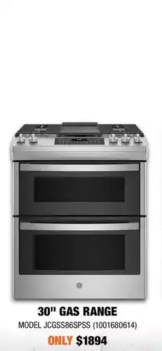 Home Depot Ge 30" gas range offer