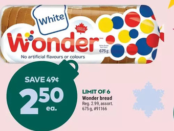 Giant Tiger Wonder bread offer