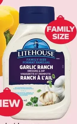 Giant Tiger 591 ml litehouse dressing & dip offer