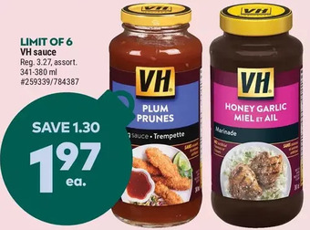 Giant Tiger Vh sauce offer