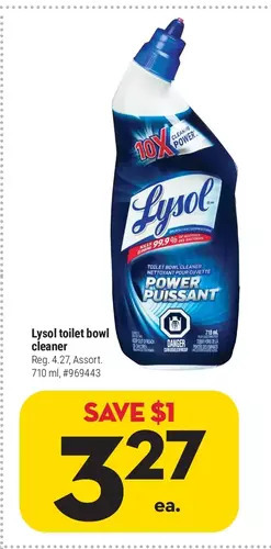 Giant Tiger Lysol toilet bowl cleaner offer