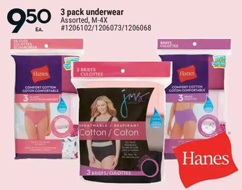 Giant Tiger 3 pack underwear offer