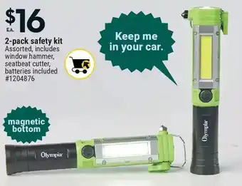 Giant Tiger Olympia 2-pack safety kit offer
