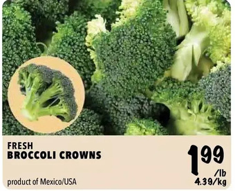 Farm Boy Fresh broccoli crowns offer