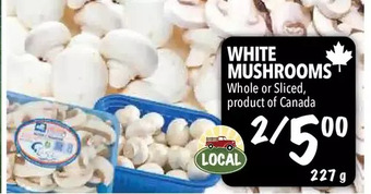 Farm Boy White mushrooms offer
