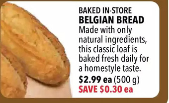 Farm Boy Belgian bread offer