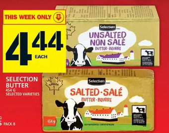 Food Basics Selection butter offer