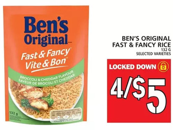Food Basics Ben's original fast & fancy rice offer