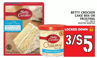Food Basics Betty crocker cake mix or frosting offer