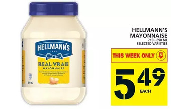 Food Basics Hellmann's mayonnaise offer