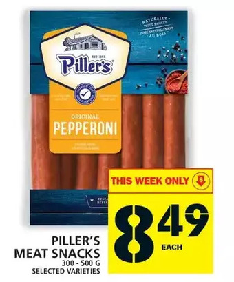 Food Basics Piller's meat snacks offer