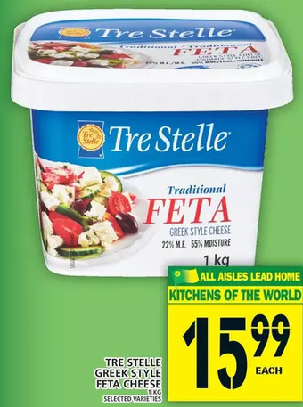 Food Basics Tre stelle greek style feta cheese offer