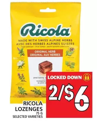 Food Basics Ricola lozenges offer