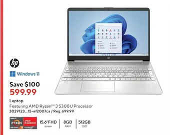 Staples Hp laptop offer